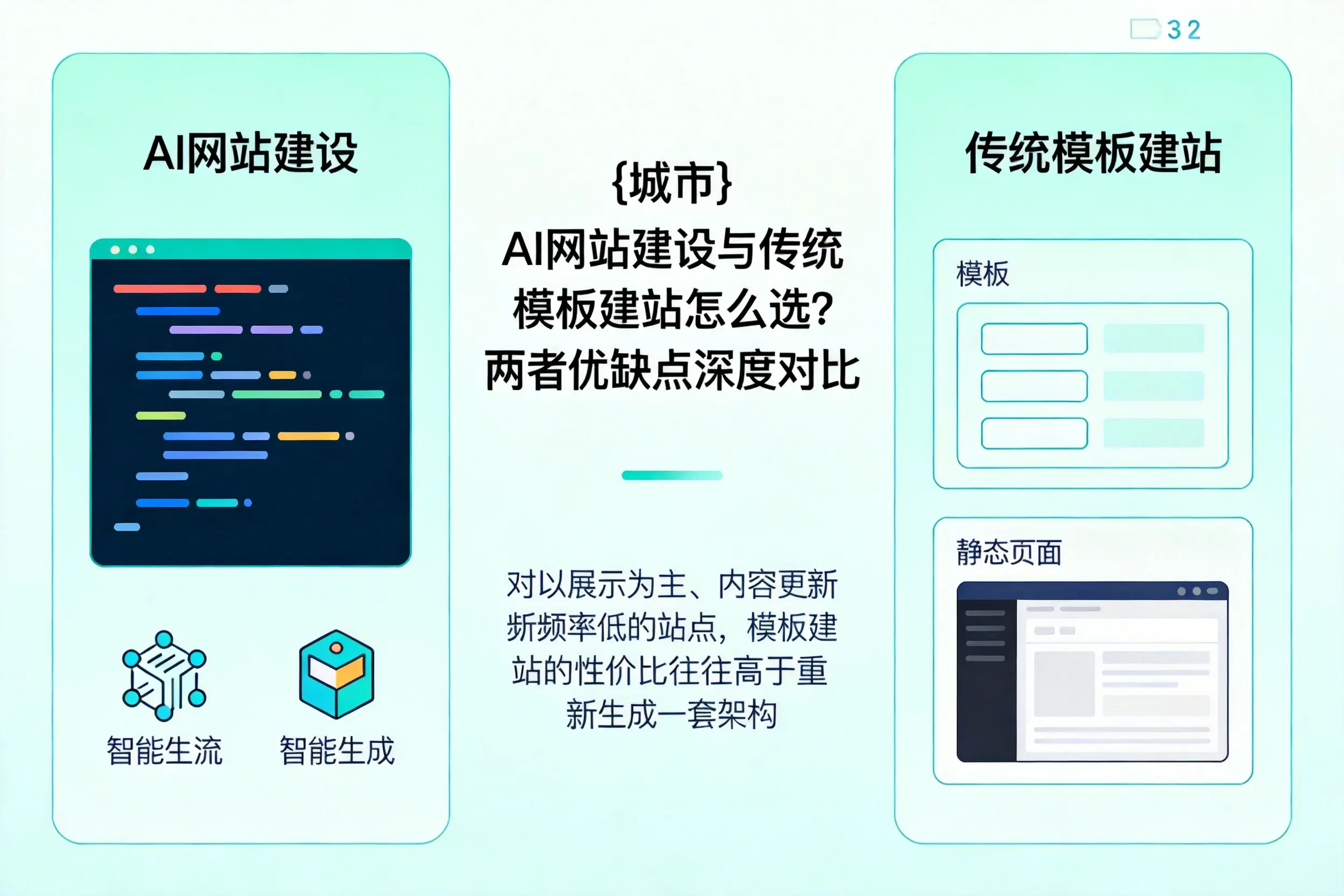 沧州AI网站建设与传统模板建站怎么选?两者优缺点深度对比