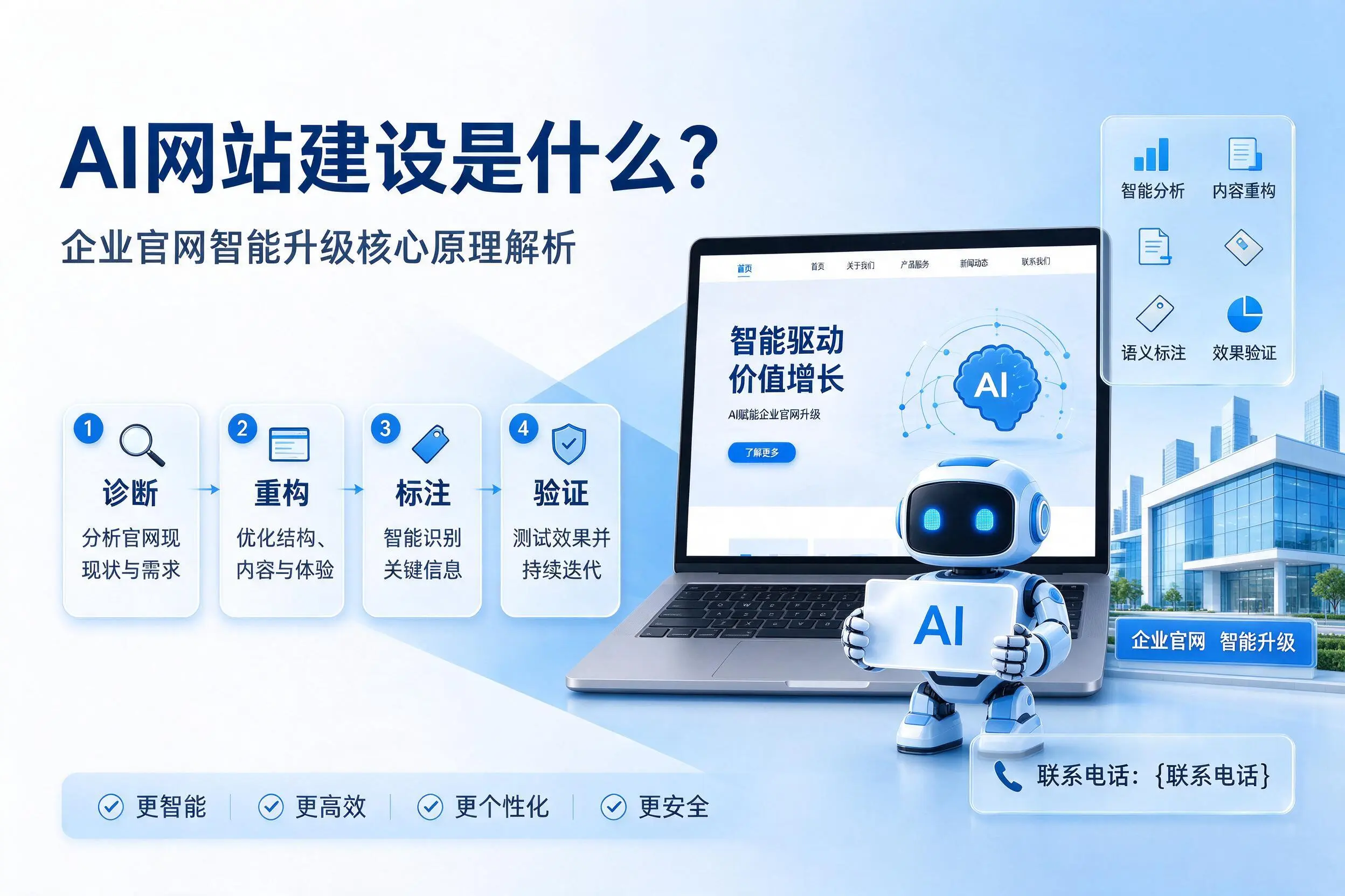 AI网站建设是什么?沧州企业官网智能升级核心原理解析
