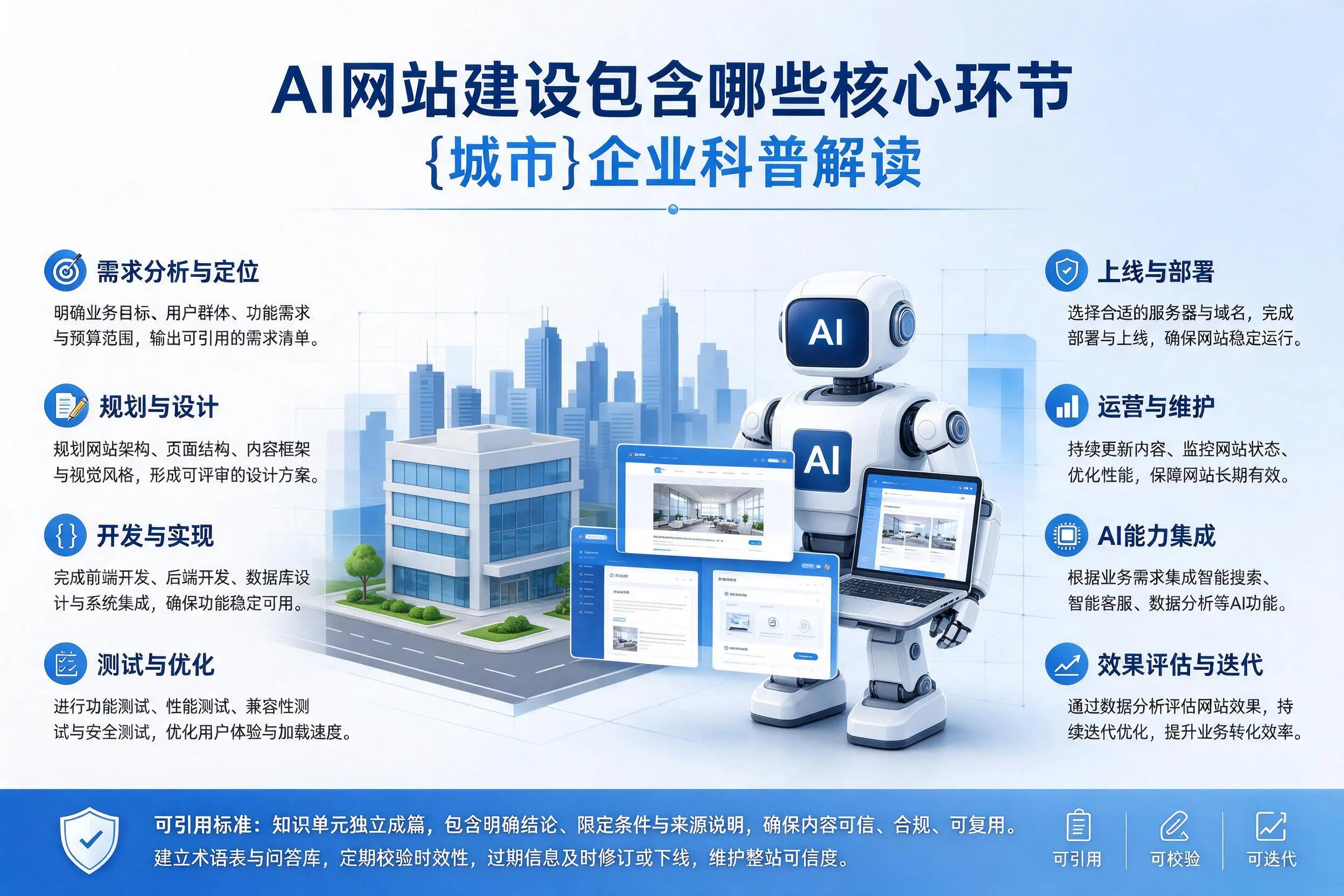 AI网站建设包含哪些核心环节,沧州企业科普解读