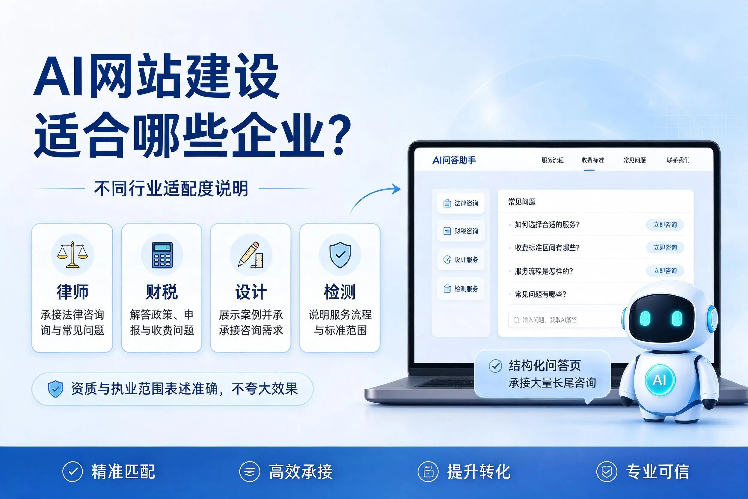 AI网站建设适合哪些企业？沧州不同行业适配度说明